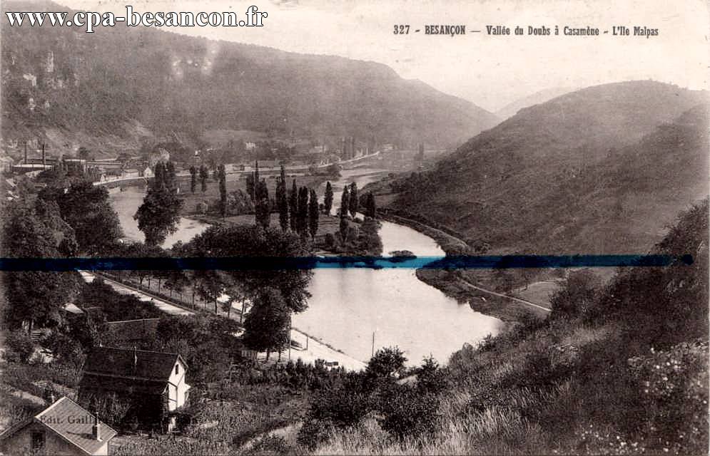 327 - BESANÇON - Vallée du Doubs à Casamène - L'Ile Malpas